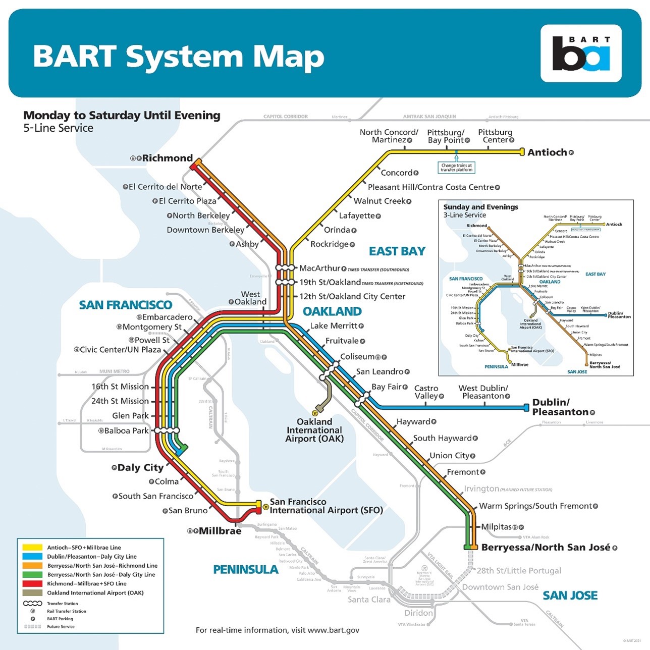 BART map from 2021