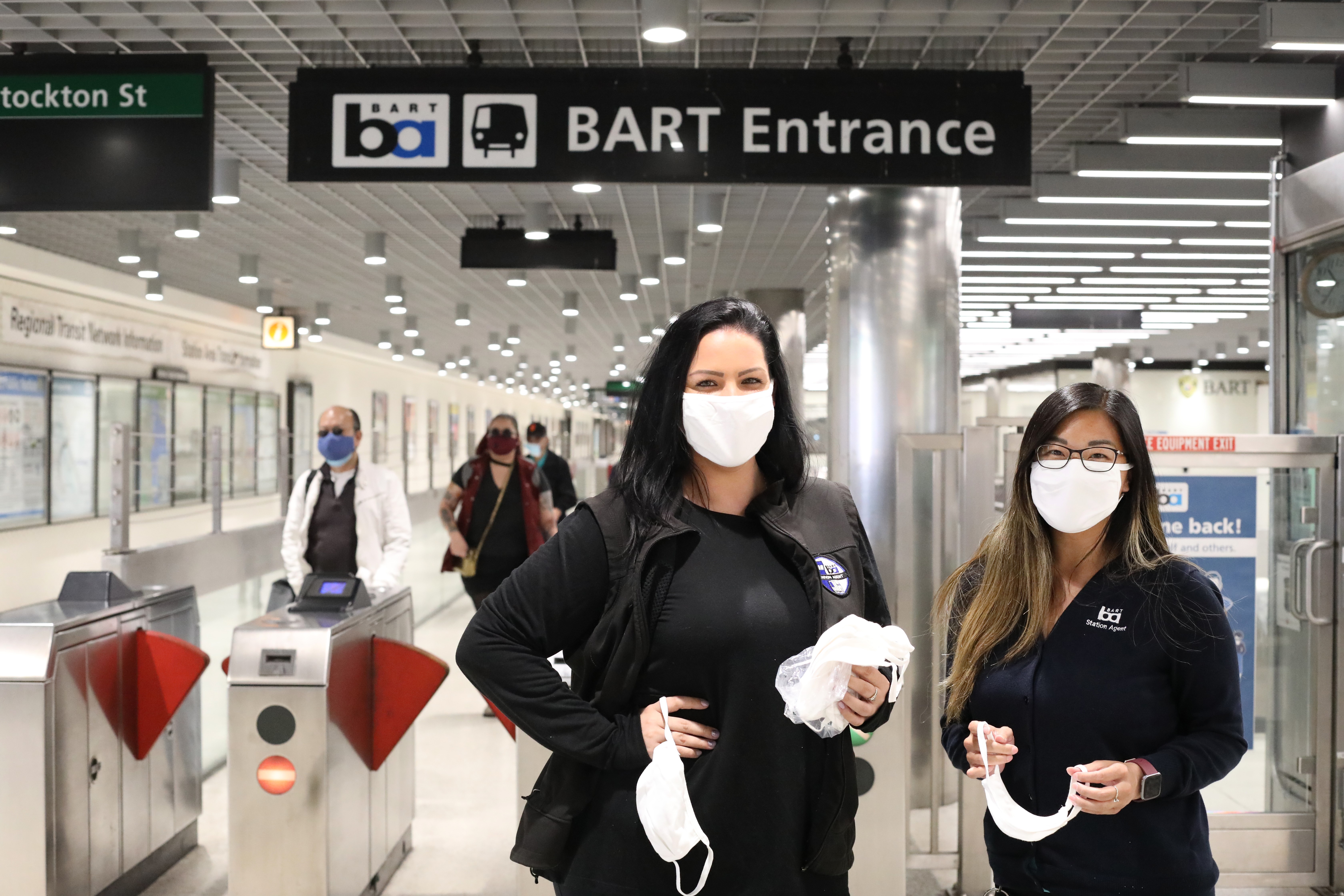 Masks provided by FTA are now available in all stations