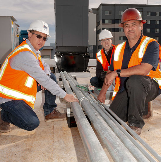 Left to right, Havinh Ha, Michael Thomas and Steve McKee