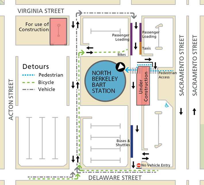 North Berkeley map