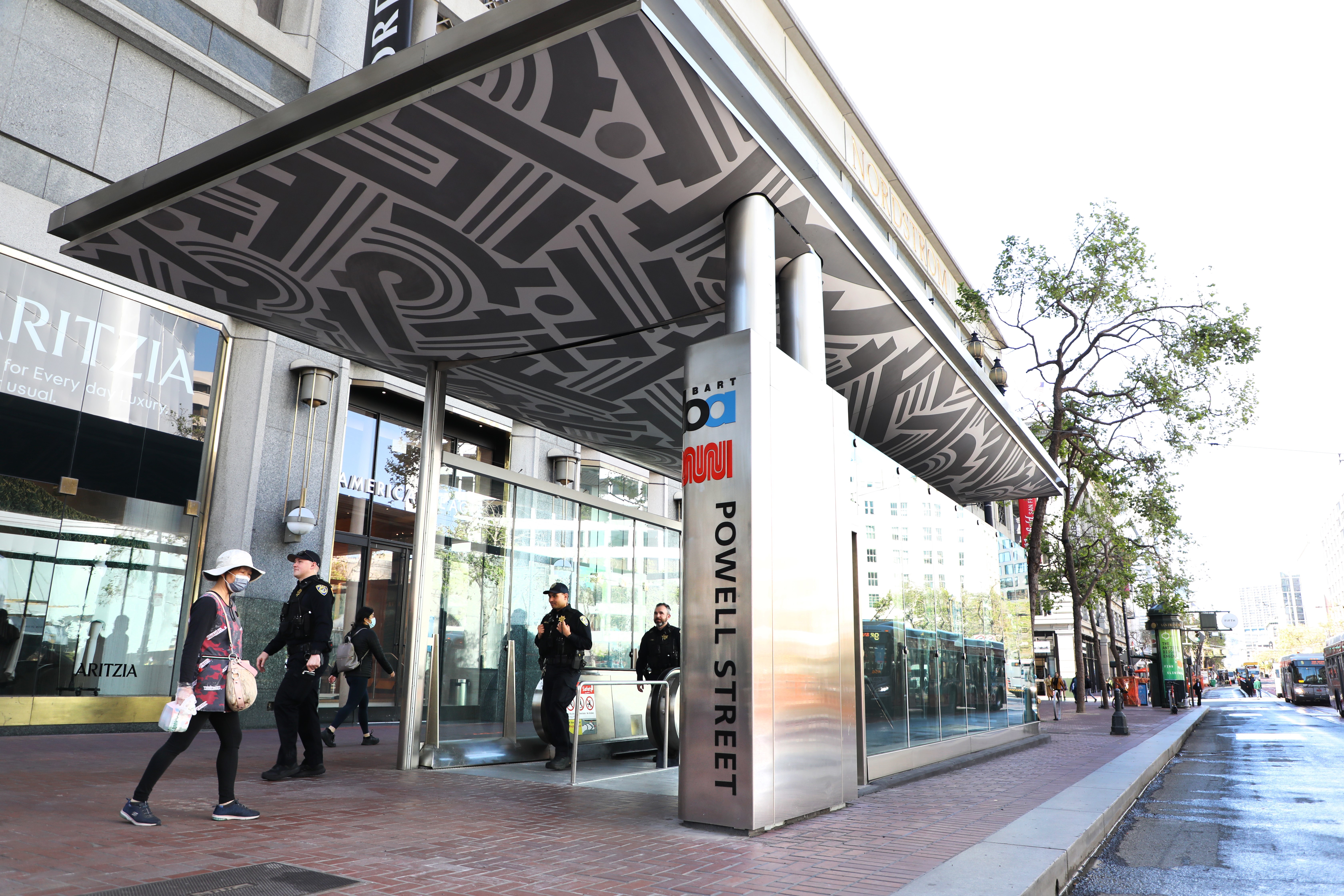 Powell St Station canopy