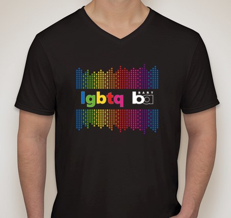 The first BART Pride shirt McFarland designed. 