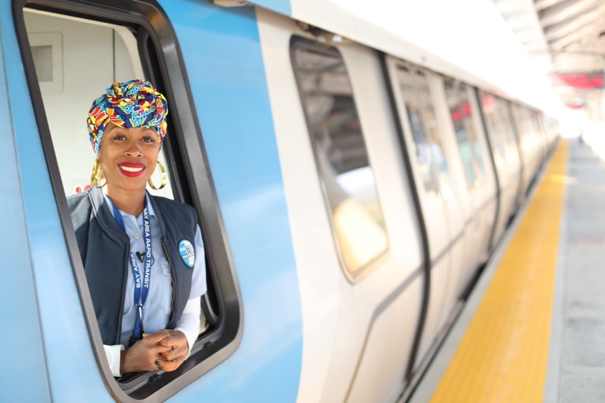 A photo of Shinita Garza, Train Operator, in a Fleet of the Future cab