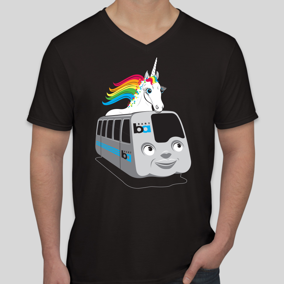 The unicorn Pride shirt from 2018. 