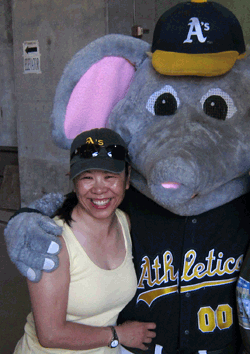 Melissa Wong with Stomper