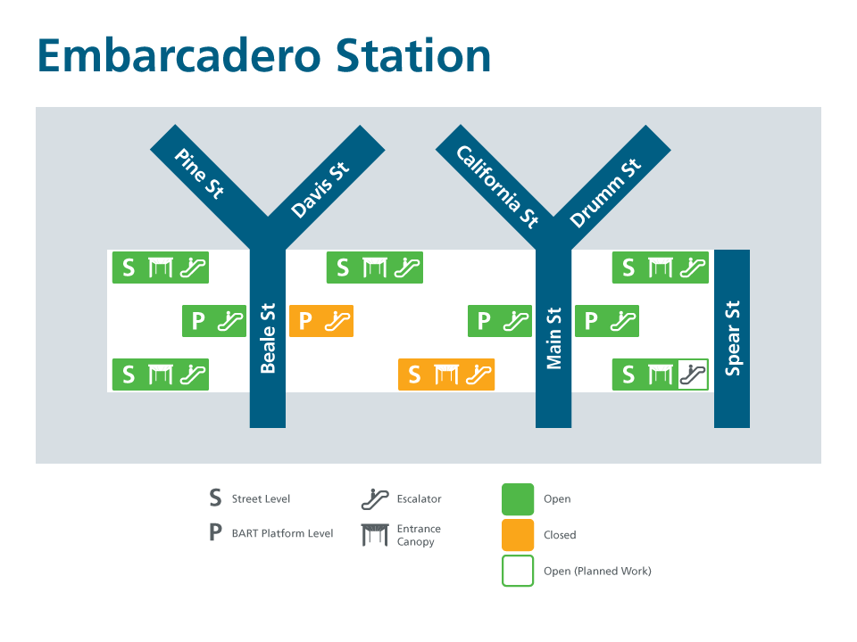 map of Embarcadero