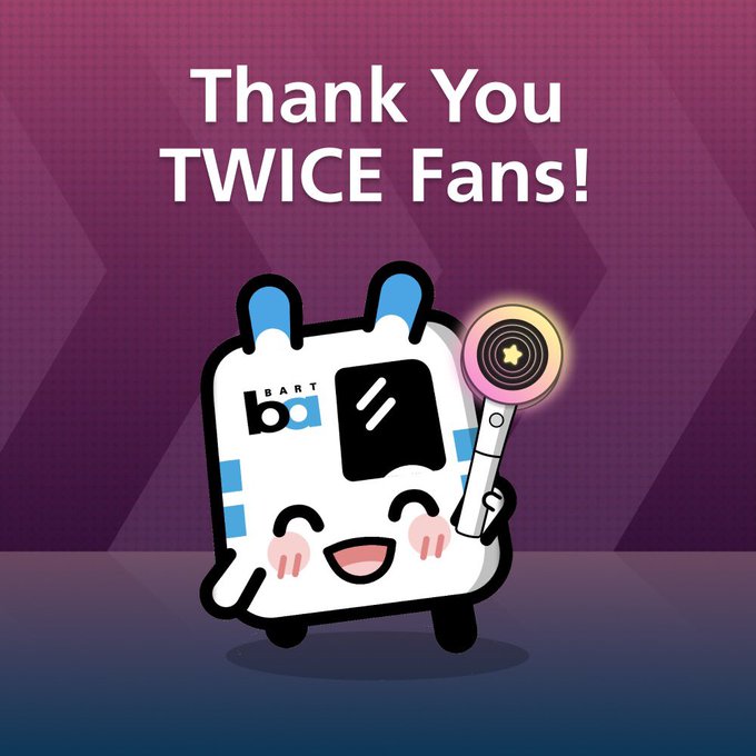 Thank you TWICE fans graphic