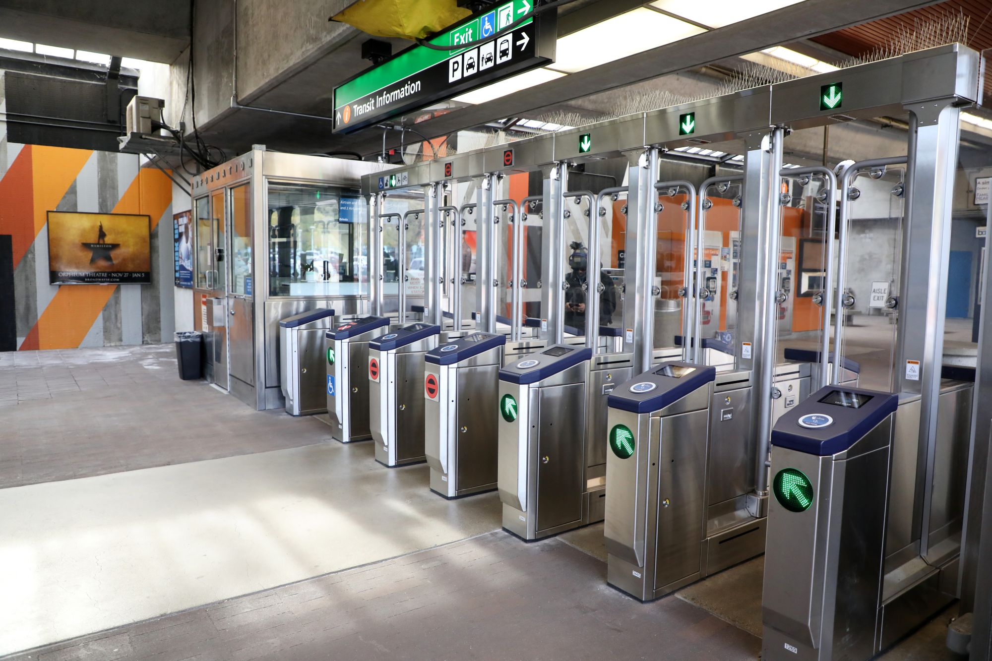 Photo of new fare gates