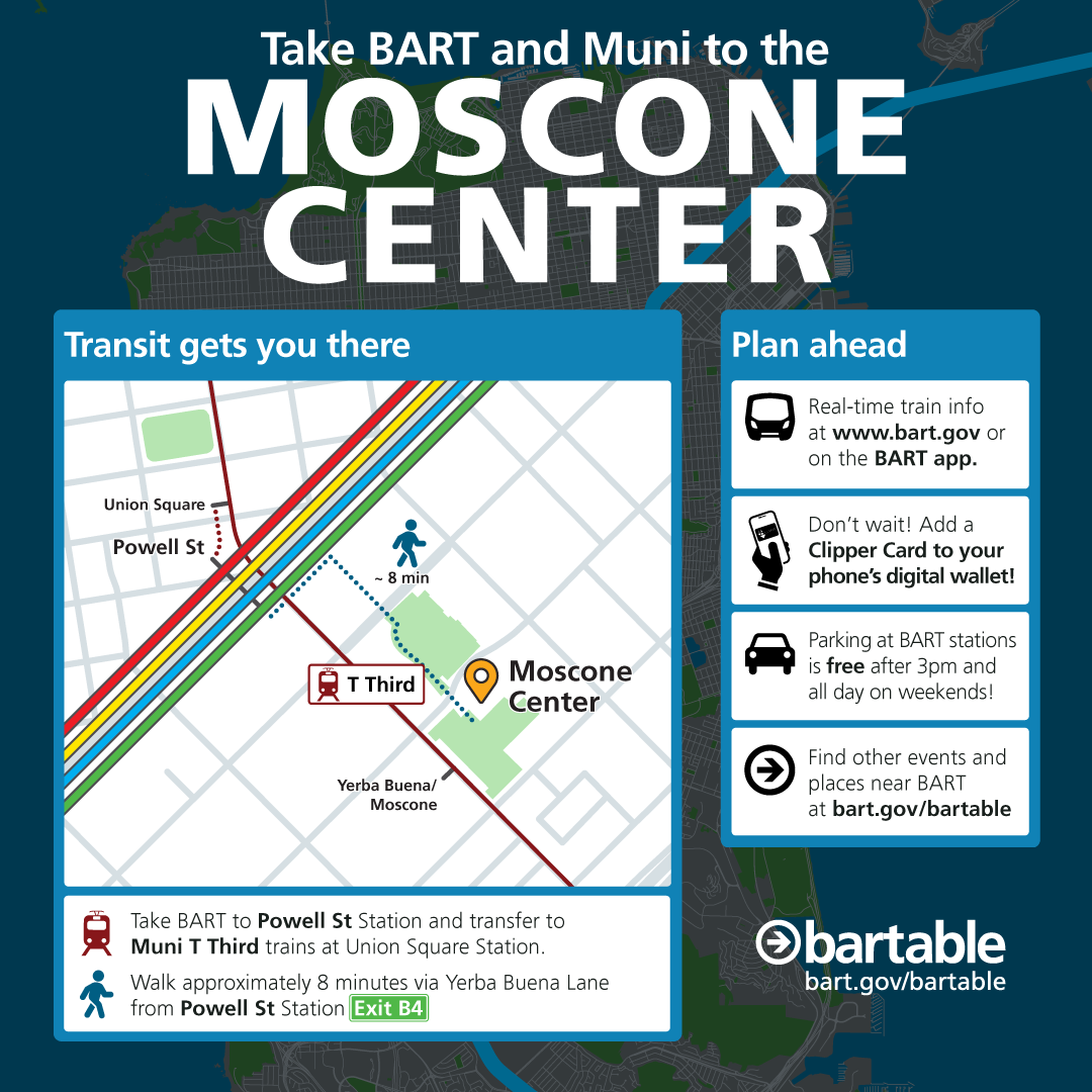 Moscone Center rider guide