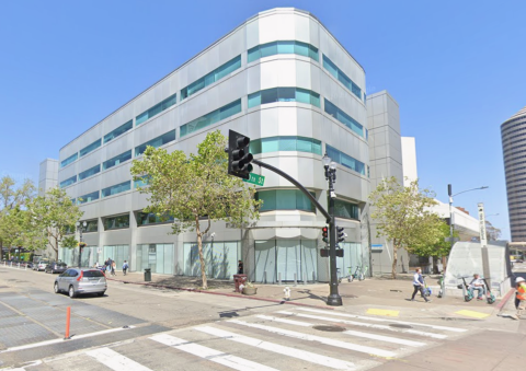 A photo of the outside of the new BART Police Department Headquarters at 2000 Broadway, Oakland, Calif. 