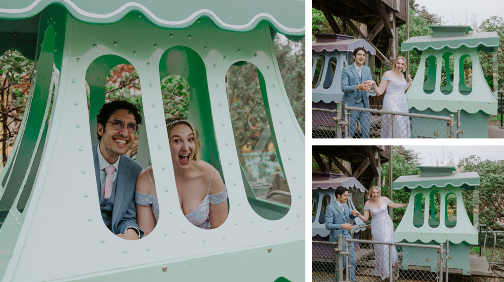 Armin and Marylee enter the happy hour on the Jolly Trolly. Photos courtesy of Katie Weinholt Photography. 