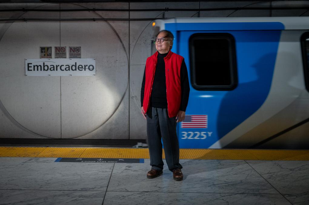 Howard Wong pictured at Powell Street Station. 