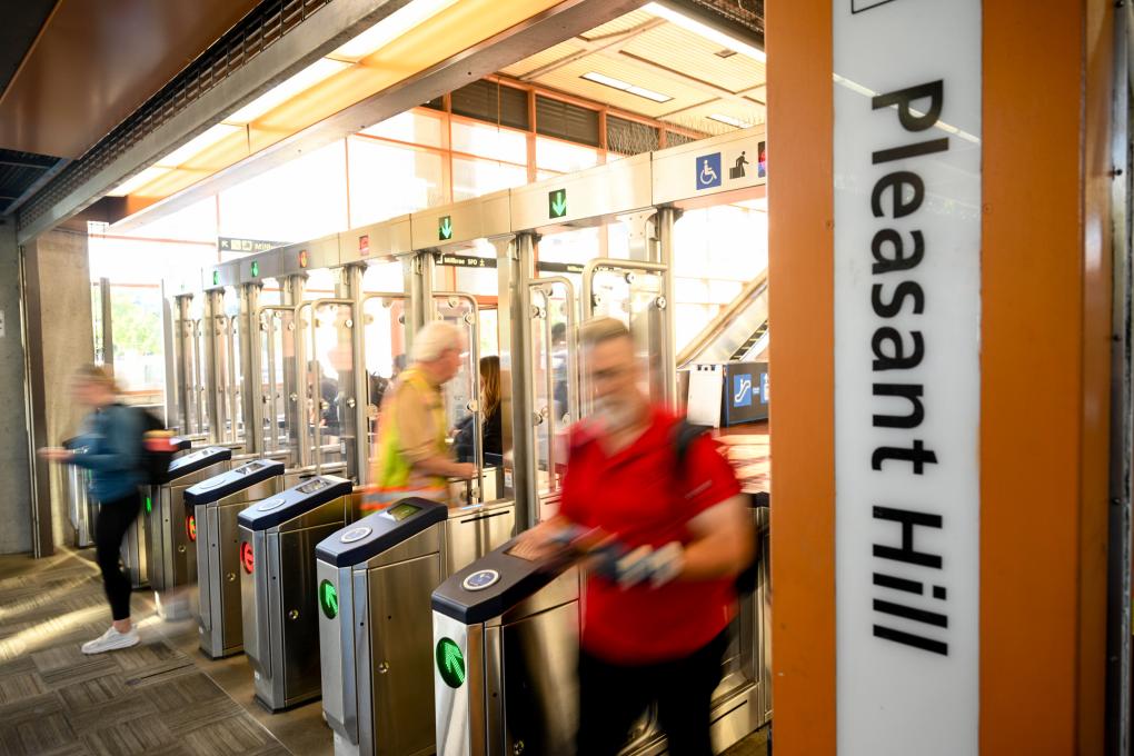 The new fare gates