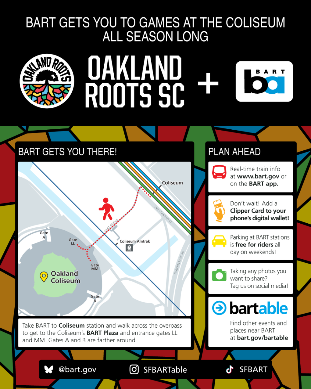 Oakland Roots SC coliseum rider guide