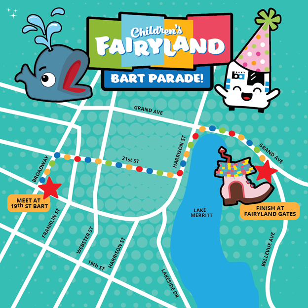 Map of Fairyland parade route