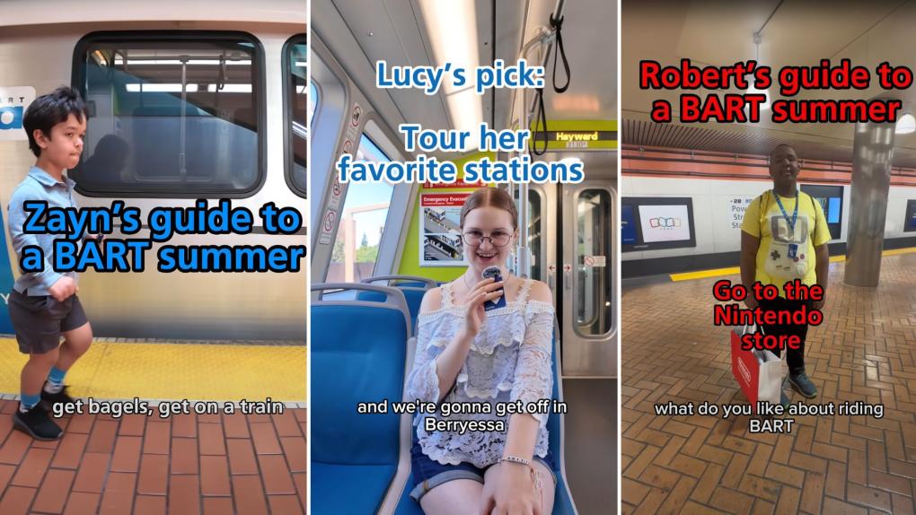 Triptych of BART summer guides
