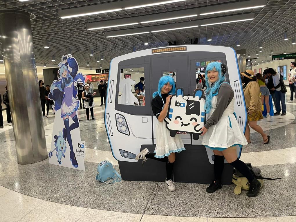 Photos of BART anime events