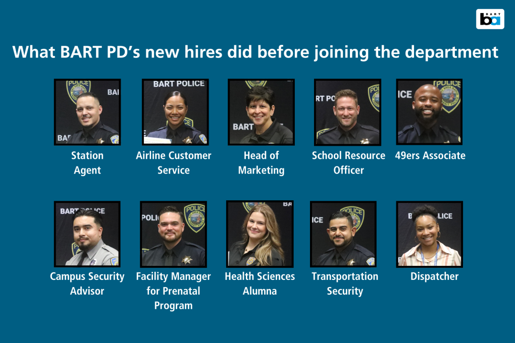 What BART's newest recruits did before joining the force