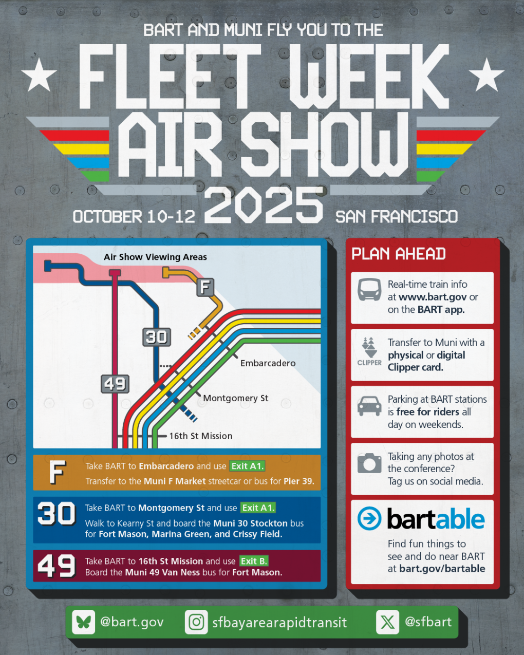 Fleet Week Air Show 2025 rider guide