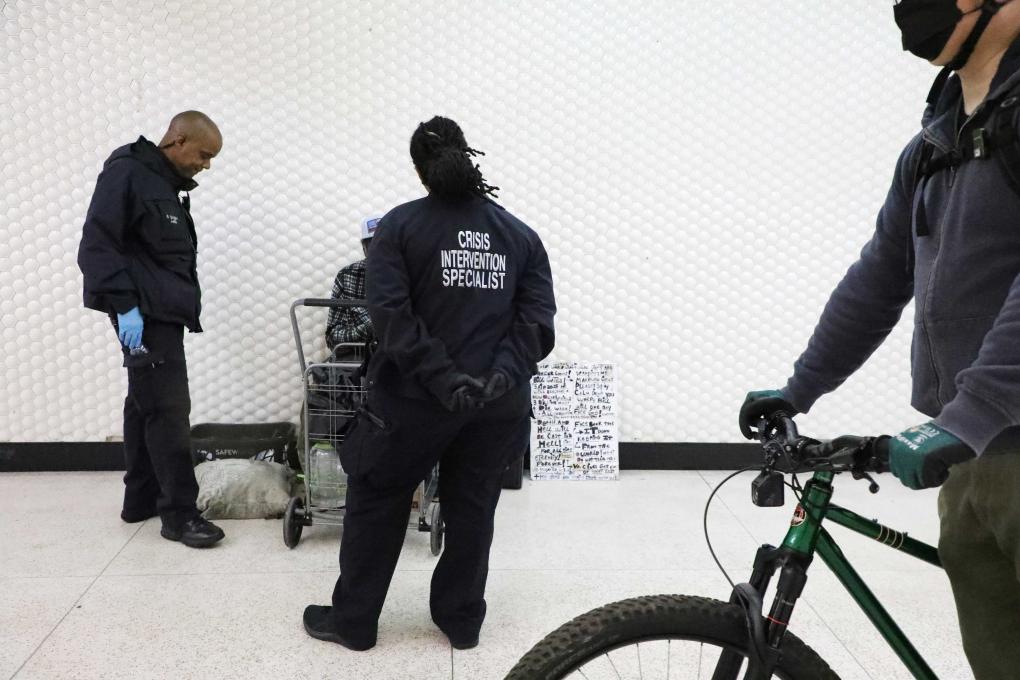 CIS Rahman Bagby and CIS Lataisha Marin are pictured responding to a call.