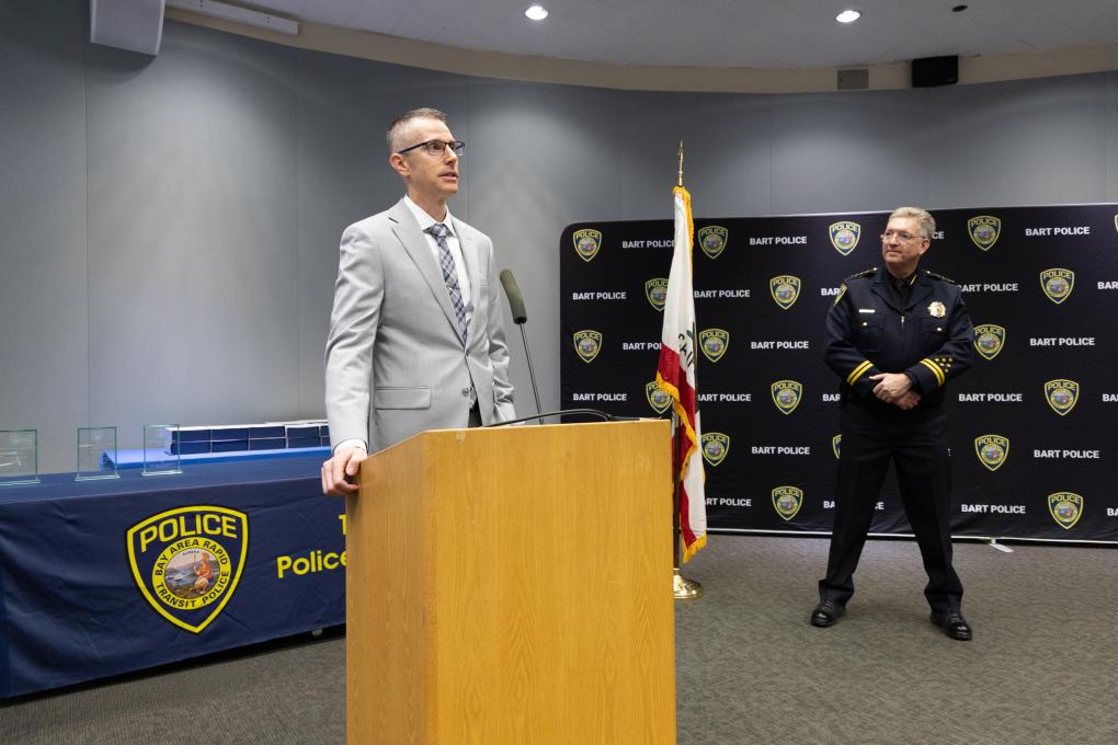 A photo of BPD awards honorees with Chief Kevin Franklin