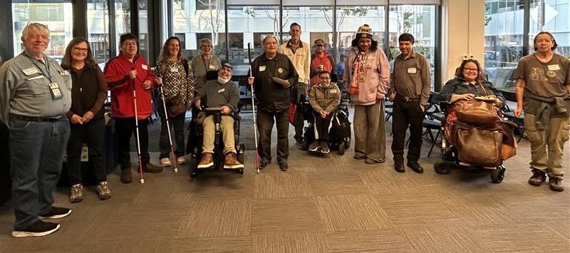 BART Accessibility Task Force (BATF) group picture taken in January of 2026