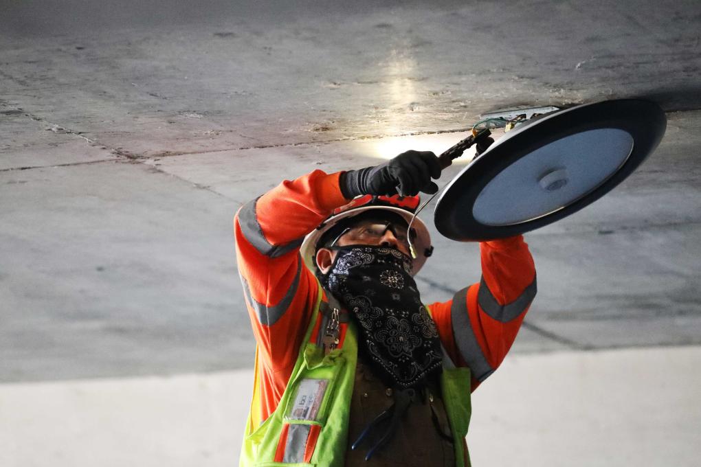 Walnut Creek Station garage LED lighting replacement