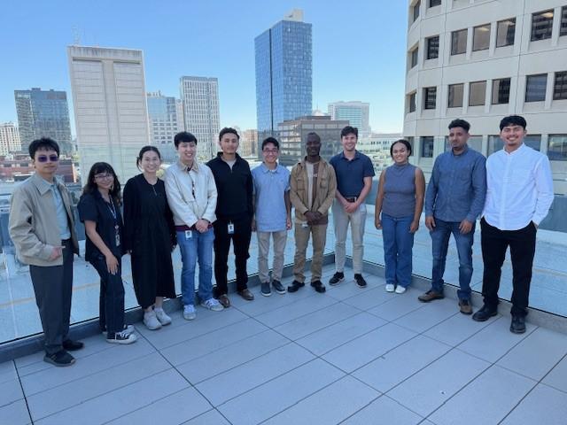 A group photo of BART's summer interns