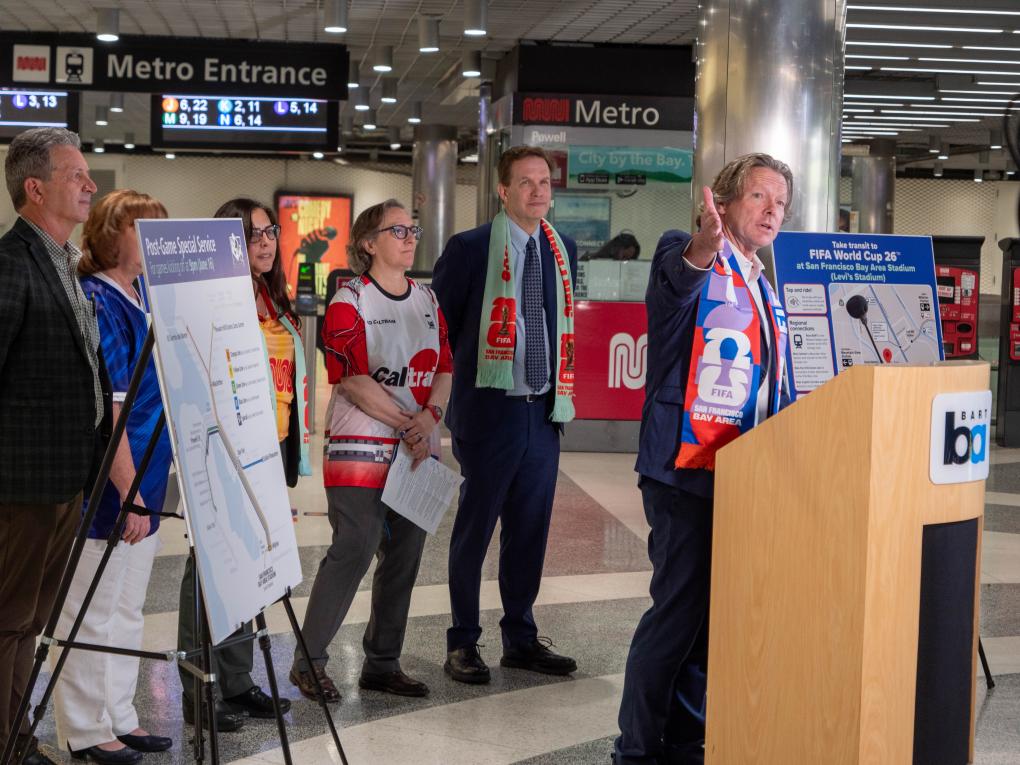 The transit general managers are pictured