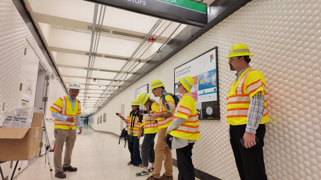 Media tour of Montgomery St Station substation