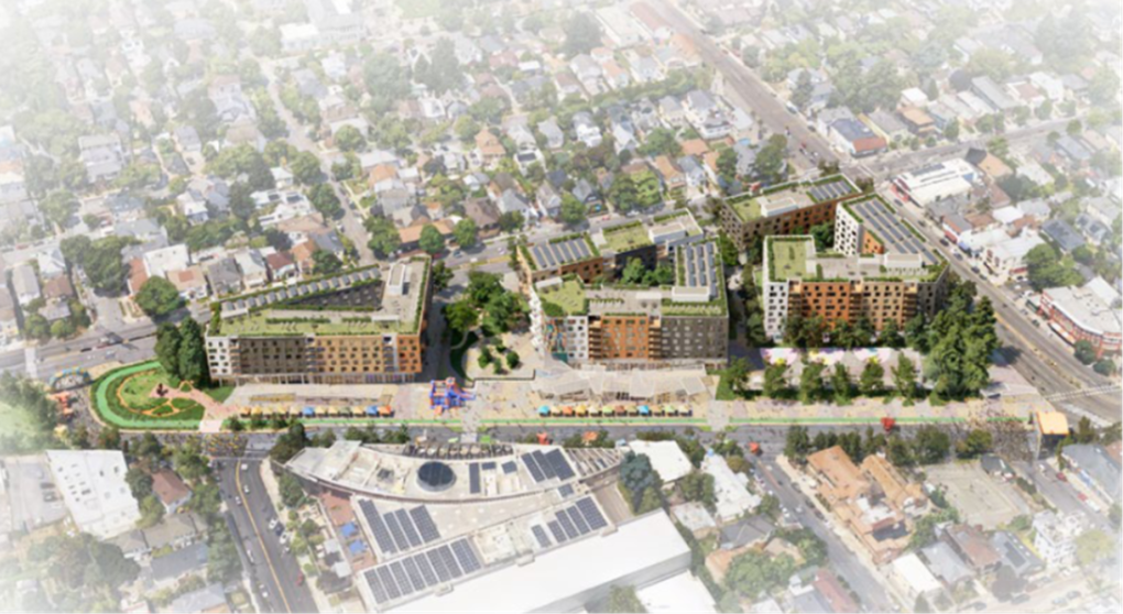 A rendering of the proposed TOD