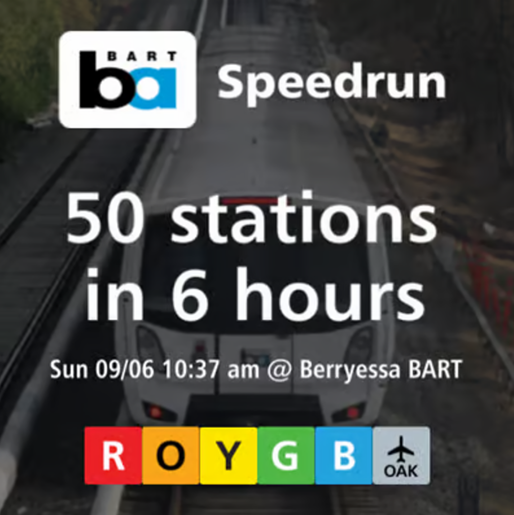 50 stations in 6 hours speedrun graphic