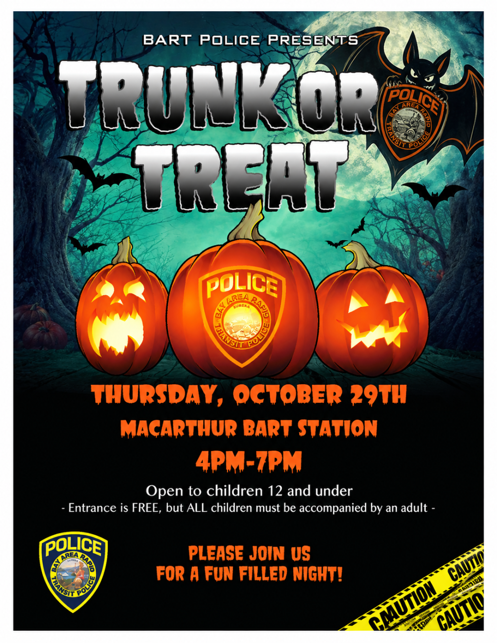 Trunk or Treat promotional flyer