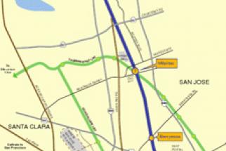 Map of BART to Silicon Valley.